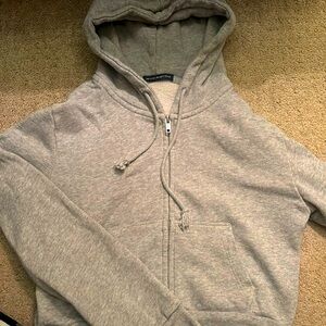 brandy melville cropped zip up